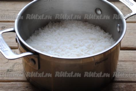 Варка риса в кастрюле