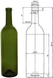 Высота бутылки вина