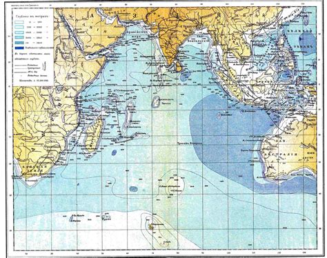 Индийский океан карта