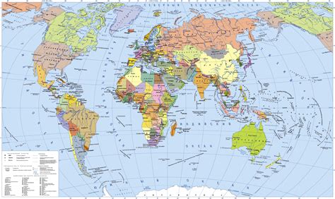 Карта мира физическая