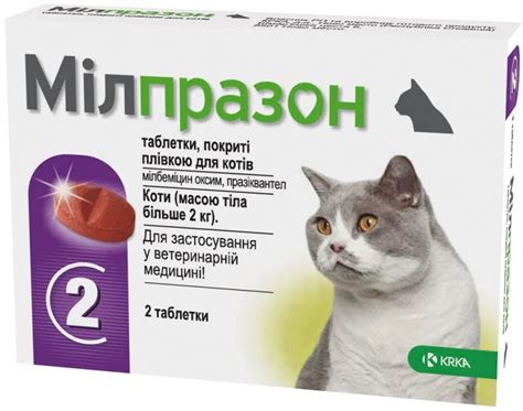 Милпразон для кошек инструкция по применению