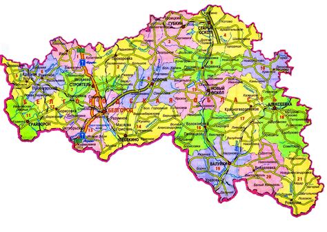 Ракитное белгородской области на карте