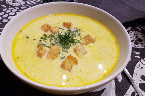 Рецепт сырного супа пюре