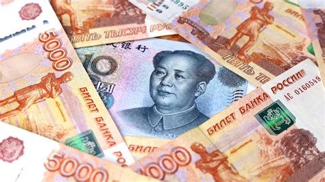 Рубли в юанях