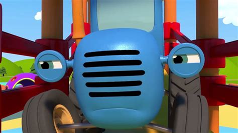 Синий трактор робот