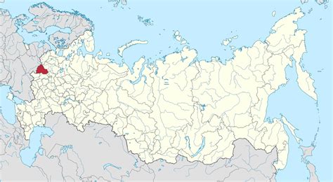 Смоленская область на карте россии