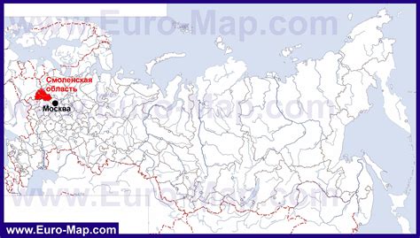 Смоленская область на карте россии