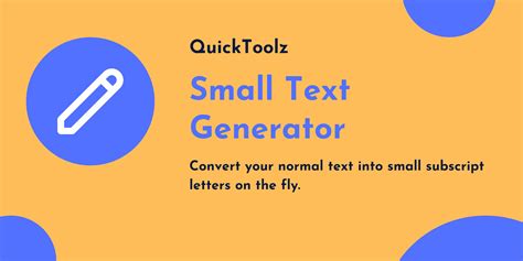 Tiny text generator