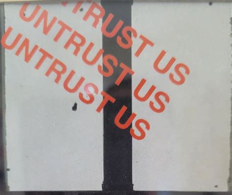 Untrust us