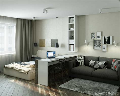 Дизайн комнаты 18 кв м в однокомнатной квартире фото