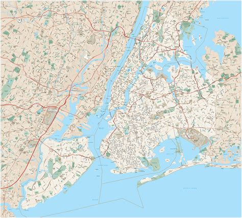 Нью йорк карта