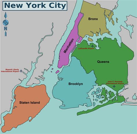 Нью йорк карта